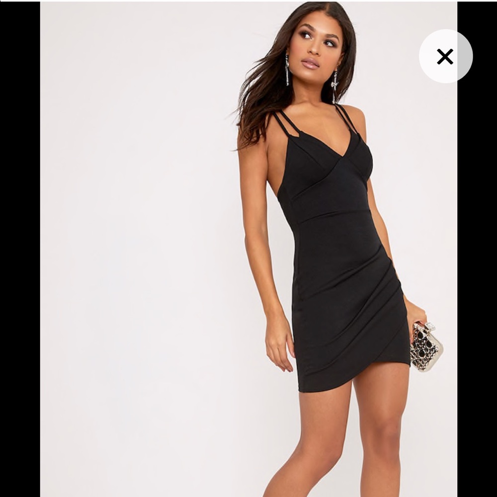 PrettyLittleThing Double Strap Bodycon Dress